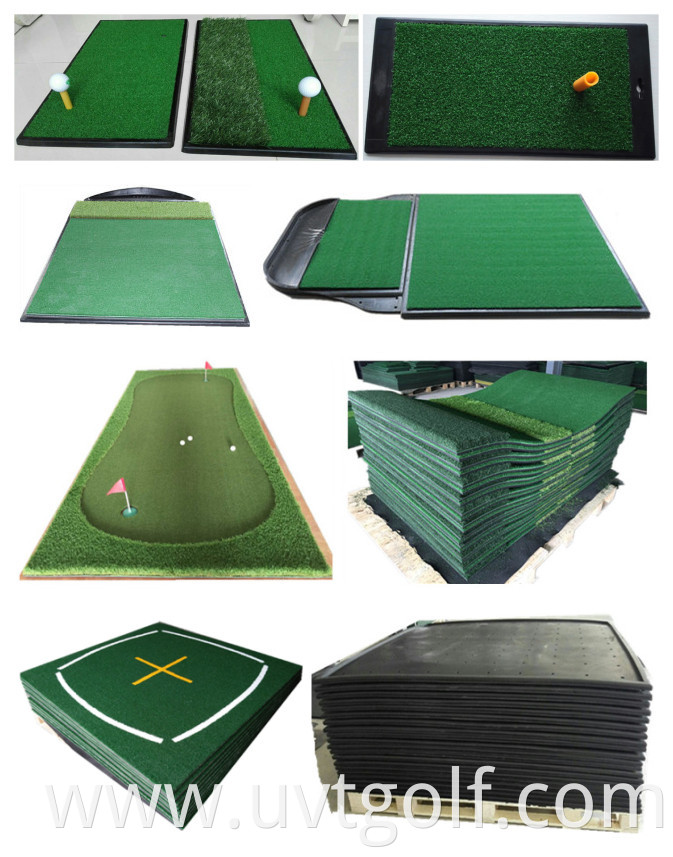 Indoor&outdoor 3D nylon turf golf driving range mat, practice hitting mat